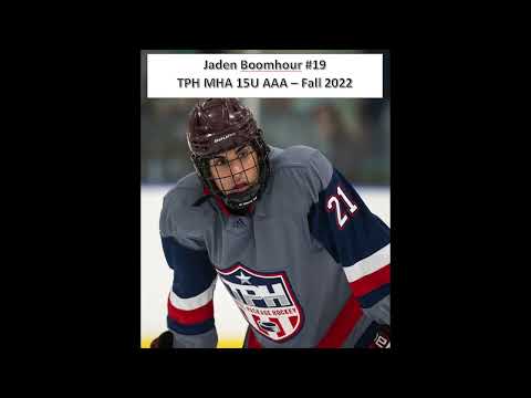 Jaden Boomhour TPH MHA 15U AAA Hockey Fall 2022