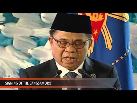 MILF chairman Ebrahim's speech at the Signing of the Bangsamoro