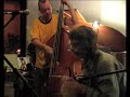 terry day (reed pipes) and john edwards (double bass) improvise at cafe oto, london.  2nd october 2008.  
filmed by helen petts.