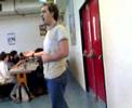 Lycée des loges : Michae chante au réfectoire...