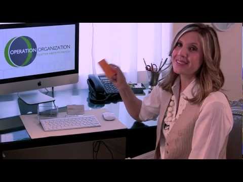 how to organize business cards