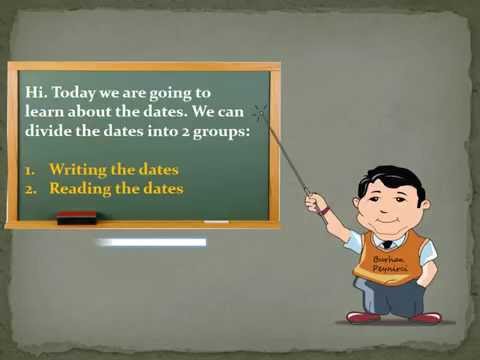 how to write dates