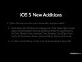 iPhone and iOS 5 Advanced App Development iOS Frameworks Overview and iOS 5 Additions