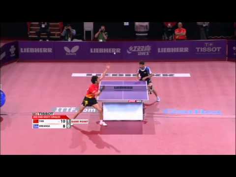 Yan - Review all the highlights from the Kalinikos Kreanga vs Yan An Men's singles round 3 match at the 2013 World Table Tennis Championships in Paris, France. ©TM...