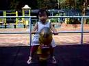 Baby Wai Ching in playground