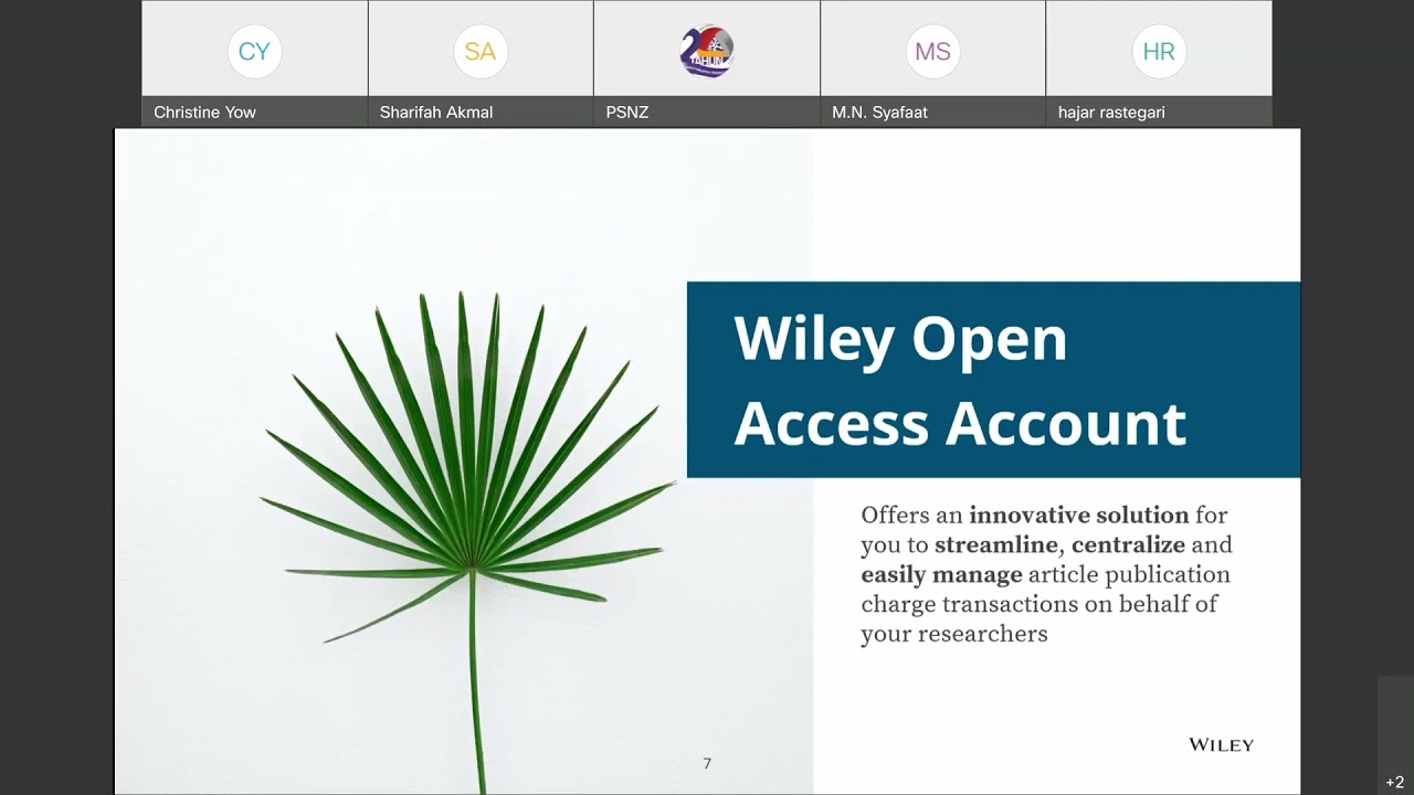 Introduction to Wiley Open Access Account