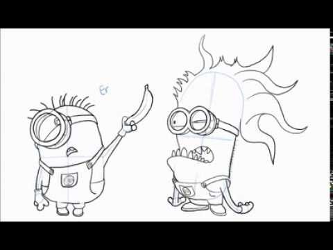 how to draw evil minion