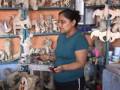 Making Natural Paint Colors at the Wood Carving Workshop of Jacobo and Maria Angeles Ojeda