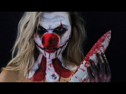 MAQUILLAGE D'HALLOWEEN: CLOWN  PSYCHOPATHE