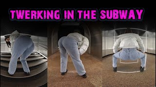 LINA's 1-Minute JEANS Twerk Challenge on the Subway!