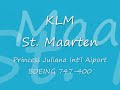 Boeing 747 KLM take-off Sint-Maarten