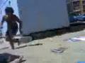 ...Scherzetto in spiaggia per Jacopo...!!!
