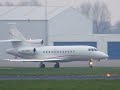 Shell Falcon 900 taxi and take off at Rotterdam Shell Falcon 900 taxi and take off at Rotterdam