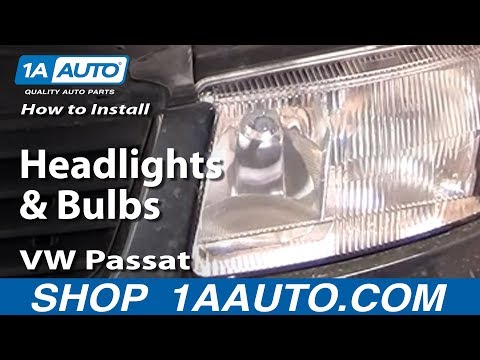 How To Install Replace Headlights and Bulbs 98-01 VW Passat 1AAuto.com