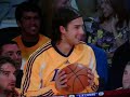 Lamar Odom Passes to Sasha While The Machine is Benched