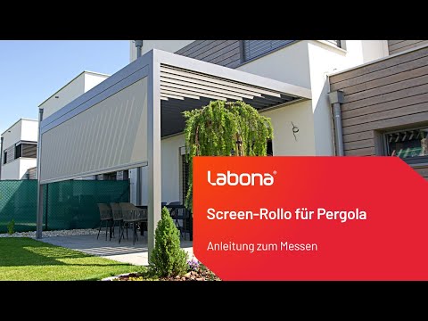 Anleitung zum Ausmessen - Screen-Rollo für Pergola