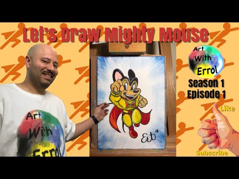 video-linktoworks-Super Fun Mighty Mouse Drawing! Season 1 Episode 1