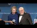 former secretary of state hillary clinton was awarded the atlantic council's 2013 distinguished international leadership award. about the event: the atlantic...