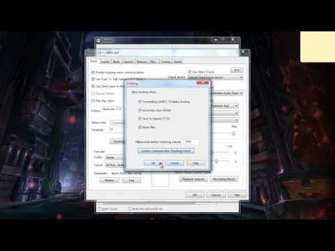 how to adjust user volume in ventrilo