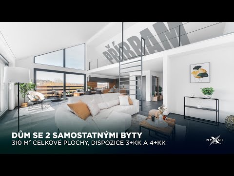 Video Prodej RD 310 m² - 2 samostatné jednotky - 3+kk a 4+kk, pozemek 1000 m², Borová - Příbram