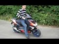 Aprilia SR 50 Di-Tech Burnout bis der Reifen Platzt