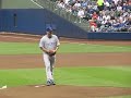 First pitch for Randy Wells against Milwaukee