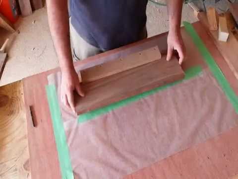 woodworking - in this video we go over how a person can mill a perfect edge for gluing up tops with out a jointer. We also see how easy it is to glue up a top with out cla...