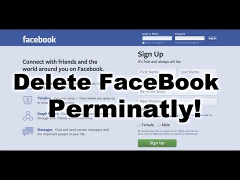 how to delete account on facebook