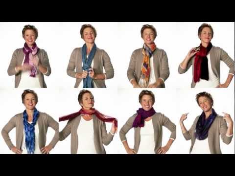 how to fasten a scarf