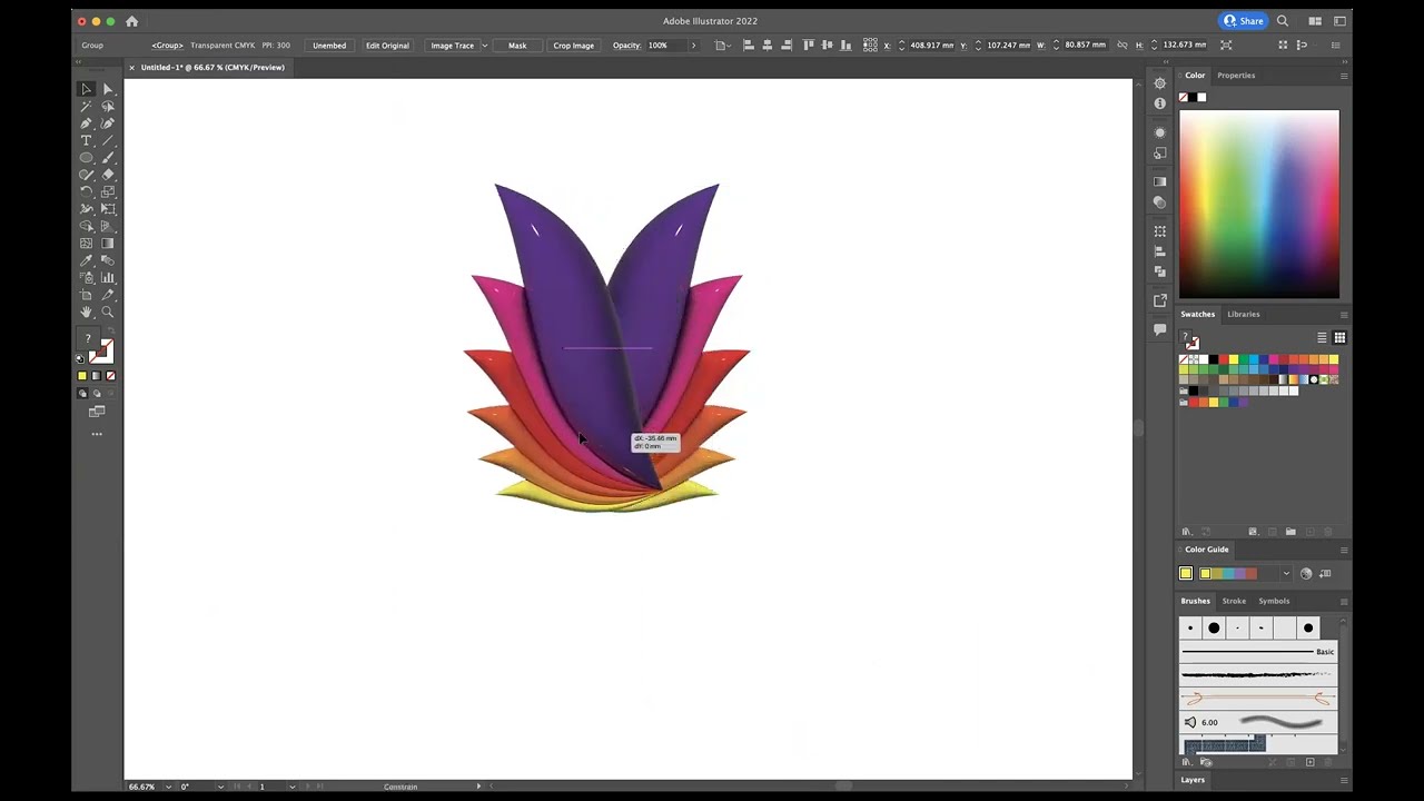 3D Wing Logo - Adobe Illustrator