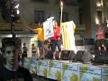 11 setembre-GIRONA.Crema de banderes espanyola i francesa