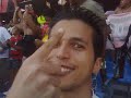 Comemoração da torcida ao gol do Flamengo