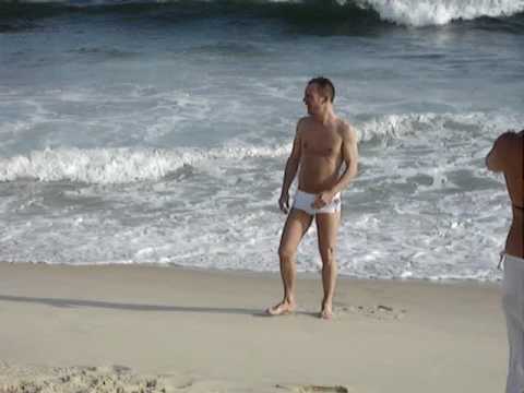 renanmcardoso - Rene acting crazy at the Recreio Beach in Rio de Janeiro.