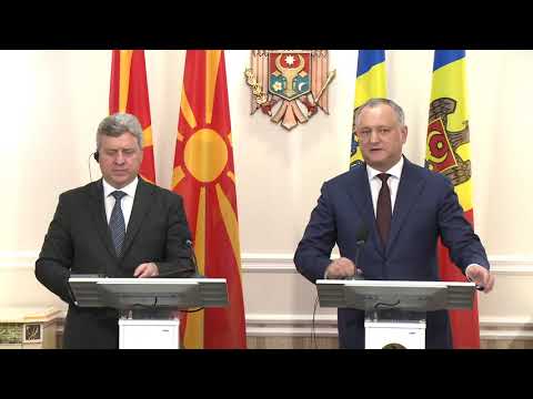 Президент Республики Молдова провел встречу с Президентом Республики Македонии