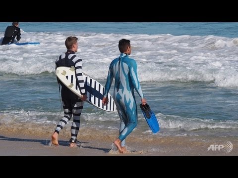 Anti-shark wetsuit with invisibility and deterrent technology launched by Australian firm