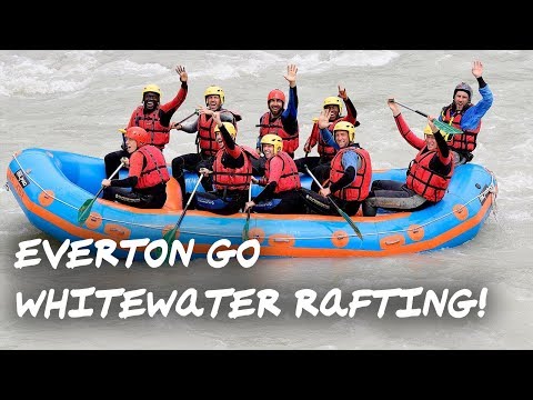 Video: EVERTON GO WHITEWATER RAFTING! | TEAM BONDING IN SWITZERLAND