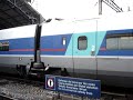 TGV 9264 from Lausanne (9:03 am) to Paris-Gare-de-Lyon (1:03 pm) is leaving Lausanne. The EMU is TGV Réseau 112, owned by SBB CFF FFS (Swiss Federal Railways). August 29th, 2008.
