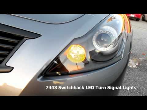 Infiniti G37 7443 Switchback LED Bulbs For Turn Signal Lights