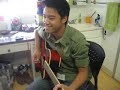 Kevin singing \"Hero\" by Enrique Iglesias.
