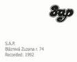 SAP - Blazniva Zuzana R. 74 (Bláznivá Zuzana), Live 1992