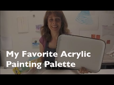 how to keep acrylic paint from drying