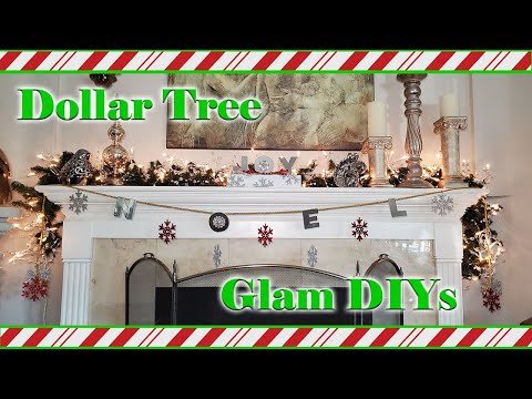 Glam Christmas Decorations 2020 - Dollar Tree Christmas DIY - Friend Friday