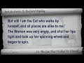 11: the cat that walked by himself. classic literature videobook with synchronized text, interactive transcript, and closed captions in multiple languages. audio courtesy of librivox. read by tim bulkeley. playlist for just so stories by rudyard kipling: www.youtube.com