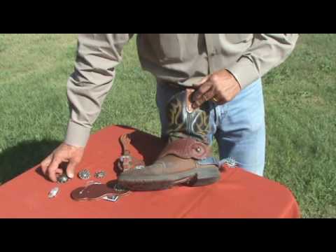 how to attach english spurs to boots