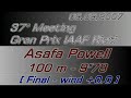 Asafa Powell 9.74 world record 100 m in Rieti [Italy] mondo