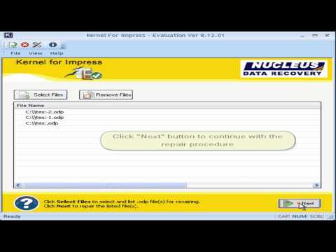 how to recover open office