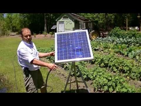 solar - Be self sufficient. Water your garden with a solar panel and no battery. Go straight from the panel to the pump. I also show you how one bad solar cell drags...