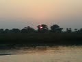Sunset at Chitwan, Nepal.