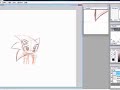 Drawing Sonic On Open Canvas