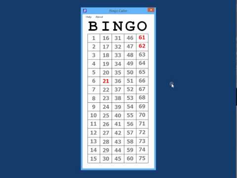 how to be a bingo caller